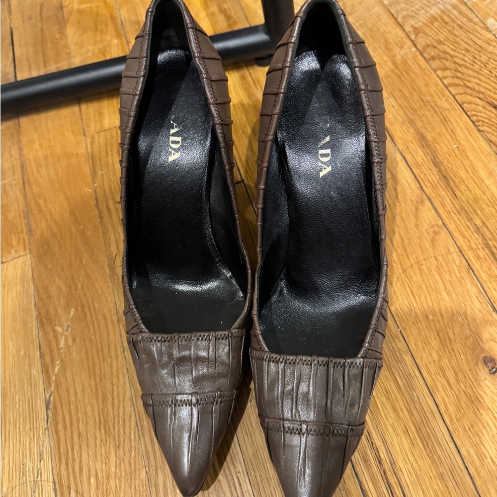 Vintage Prada Brown Heels